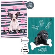 Opakowanie Zeszyt A4/32K 3-linie kolor 90g BF Psy (5szt)