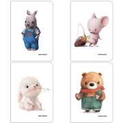 Zeszyt A4/32K linia kolor PP Cute (4szt). Wydawca: Narcissus. Dadada.pl Opakowanie Zeszyt A4/32K linia kolor PP Cute (4szt)