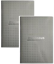 Opakowanie Zeszyt A4 48k kropki Narcissus szary 2 sztuki