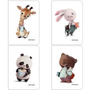 Opakowanie Zeszyt A4/60K kratka PP Cute (4szt) NARCISSUS