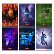 Opakowanie Zeszyt A5 16k 3-linia kolorowa the hero pakiet 10 szt.