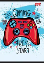Opakowanie Zeszyt A5 16K linia dwukolorowa GAMEPAD PAKIET 15 SZTUK