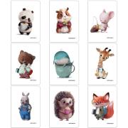 Opakowanie Zeszyt A5/60K kratka PP Cute (9szt) NARCISSUS