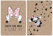 Opakowanie Zeszyt A5/60K linia Kraft Liner Minnie (5szt)