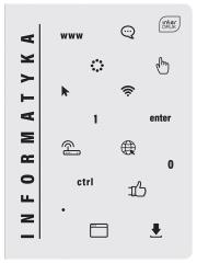 Opakowanie Zeszyt A5 Informatyka w kratkę 60 kartek 10 sztuk