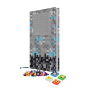 Zeszyt A5 w Linie Kratka z szarym panelem. Wydawca: Pixie Crew. Dadada.pl Opakowanie Zeszyt A5 w Linie Kratka z szarym panelem