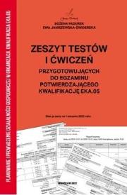 Zeszyt tekstów i ćwiczeń do egz. kwal. EKA.05. Autor: Bożena Padurek, Ewa Janiszewska-Świderska. Dadada.pl Okładka książki Zeszyt tekstów i ćwiczeń do egz. kwal. EKA.05