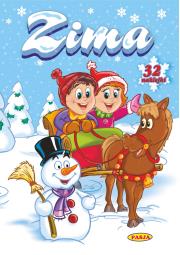 Zima. Kolorowanka. Autor: Ernest Błędowski. Dadada.pl Okładka książki Zima. Kolorowanka