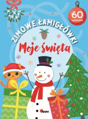 Zimowe łamigłówki Moje święta. Autor: Opracowanie zbiorowe. Dadada.pl Okładka książki Zimowe łamigłówki Moje święta