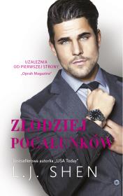 Złodziej pocałunków. Autor: L.J. Shen. Dadada.pl Okładka książki Złodziej pocałunków