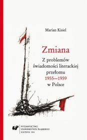 Okładka książki Zmiana. Z problemów świadomości literackiej...