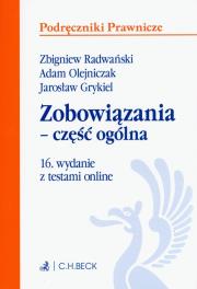 Okładka książki Zobowiązania - część ogólna z testami online w.16