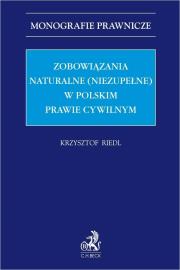 Okładka książki Zobowiązania naturalne (niezupełne)...