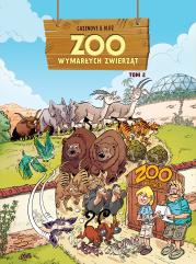 ZOO wymarłych zwierząt T.2. Autor: Christophe Cazenove, Bloz. Dadada.pl Okładka książki ZOO wymarłych zwierząt T.2
