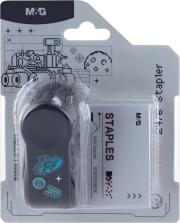 Opakowanie Zszywacz mini Hello Mars + zszywki 24/6 20K M&G