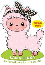 Zwierzakowe kolorowanki. Lama Lenka. Autor:   Praca zbiorowa. Dadada.pl Okładka książki Zwierzakowe kolorowanki. Lama Lenka