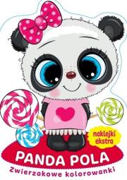 Zwierzakowe kolorowanki. Panda Pola. Autor:   Praca zbiorowa. Dadada.pl Okładka książki Zwierzakowe kolorowanki. Panda Pola