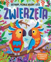 Zwierzęta. Dotykam, poznaję kolory i liczę. Książeczka sensoryczna z miękkim filcem. Autor: Podgórska Anna. Dadada.pl Okładka książki Zwierzęta. Dotykam, poznaję kolory i liczę. Książeczka sensoryczna z miękkim filcem