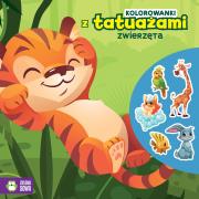 Okładka książki Zwierzęta. Kolorowanki z tatuażami