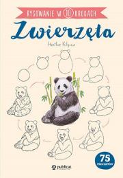 Okładka książki Zwierzęta. Rysowanie w 10 krokach wyd. 2023