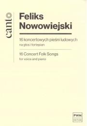 Okładka książki 16 koncertowych pieśni ludowych