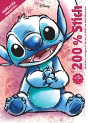 Okładka książki 200% Stitch. Mandale, iluzje optyczne, scenki do kolorowania. Disney