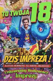 Opakowanie 274 Karnet JCX na 18 urodziny dla chłopaka z grą..