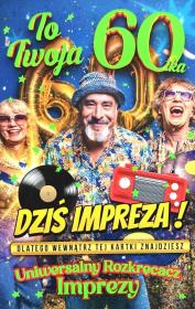 Opakowanie 282 Karnet JCX na 60 urodziny dla mężczyzny z...