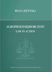 Okładka książki Agroprzedsiębiorczość. Law in Action
