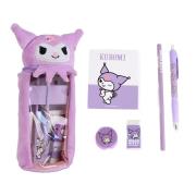 Akcesoria szkolne z piórnikiem Hello Kitty Kuromi. Wydawca: Artesania Cerda. Dadada.pl Opakowanie Akcesoria szkolne z piórnikiem Hello Kitty Kuromi