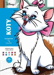Okładka książki Art Therapy. Disney Koty. Kolorowanka antystresowa