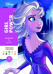 Okładka książki Art therapy. Kolorowanka antystresowa. Disney. Girl power. Zagadkowe rysunki