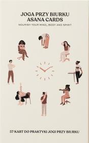 Asana Cards Joga przy biurku. Autor:   Praca zbiorowa. Dadada.pl Okładka książki Asana Cards Joga przy biurku