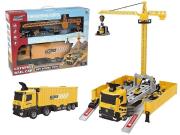 Opakowanie Auto ciężarowe z rozkładaną naczepą