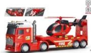 Auto laweta + helikopter Straż pożarna 55x12x20cm. Wydawca: Madej. Dadada.pl Opakowanie Auto laweta + helikopter Straż pożarna 55x12x20cm
