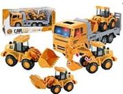 Opakowanie Auto z lawetą i pojazdem budowlany