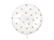 Opakowanie Balon Bubble Gwiazdki transparentny 60cm