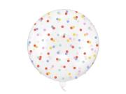 Opakowanie Balon Bubble Kropki transparentny 60cm