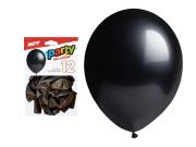 Opakowanie Balon dmuchany czarny 26cm 12szt