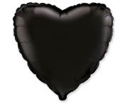 Opakowanie Balon foliowy 46cm Serce czarne