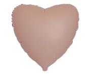 Opakowanie Balon foliowy 46cm Serce matowe Vintage Rose