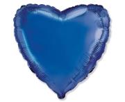 Opakowanie Balon foliowy 46cm Serce niebieski