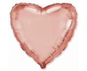 Opakowanie Balon foliowy 46cm Serce różowo-złote