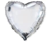 Opakowanie Balon foliowy 46cm Serce srebrne