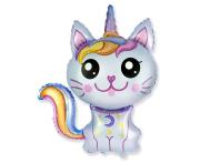 Opakowanie Balon foliowy 61cm Magiczny kot niebieski