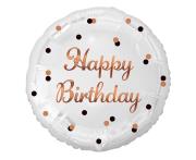 Opakowanie Balon foliowy B&C Happy Birthday biały 36cm