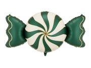 Opakowanie Balon foliowy Cukierek beżowo-zielony 113x54cm