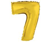 Okładka książki Balon foliowy 'cyfra 7' - ZŁOTA  (35cm)