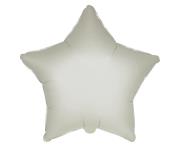 Opakowanie Balon foliowy Gwiazda satynowy pastel kremowy 45cm