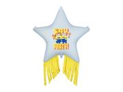 Opakowanie Balon foliowy Gwiazda z frędzlami Minionki 72x72cm